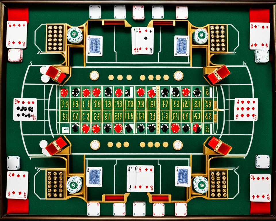 baccarat table layout