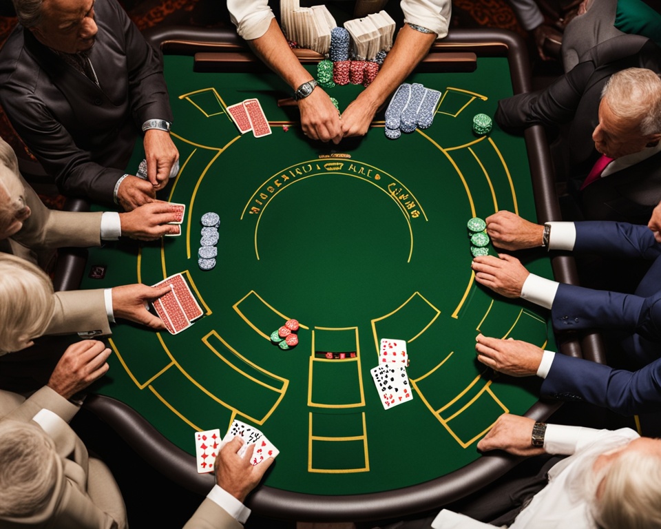 Blackjack table